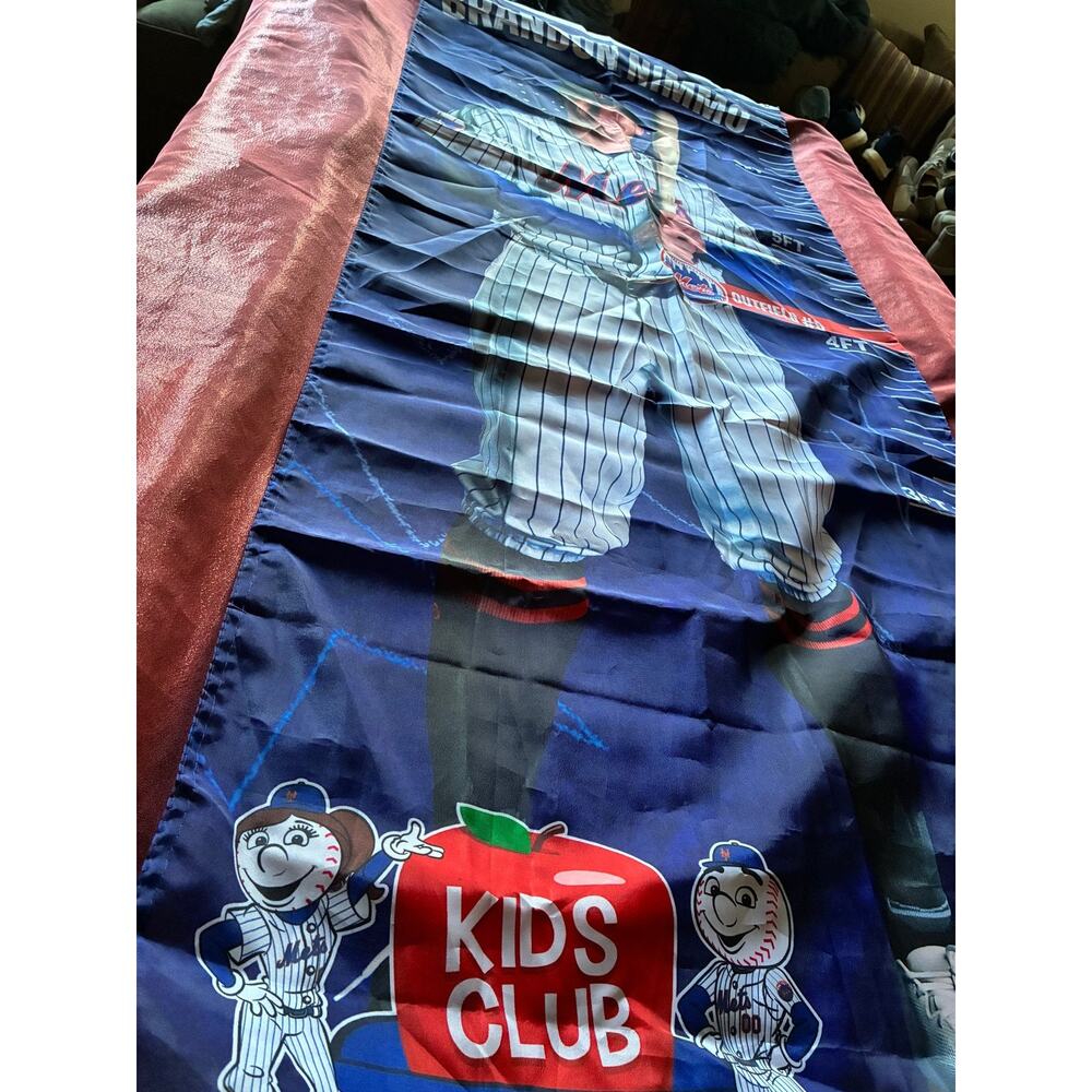 New York Mets Kids Club Growth Chart Banner Brandon Nimmo Dunkin Official MLB - Picture 3 of 4